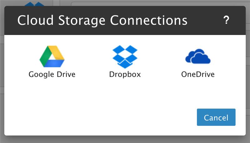 SmarterMail Cloud Storage Connection Options
