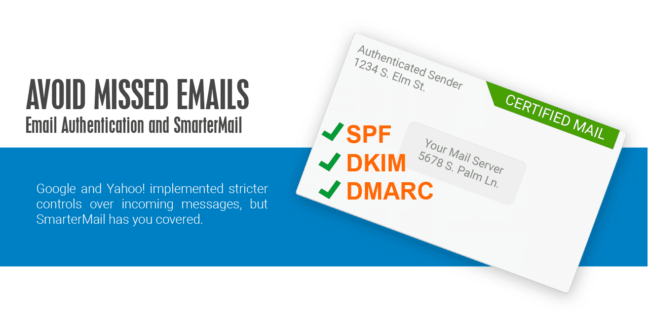 SmarterMail and SPF, DKIM, and DMARC