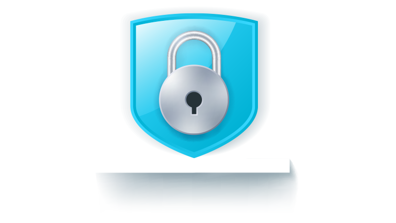 graphical image of a padlock.